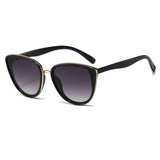 Chic Vintage Cat Eye Sunglasses - Retro Mirror UVA/UVB Shades