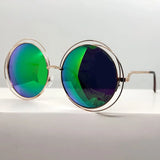 Chic Vintage Round Metal Sunglasses – UV400 Protection