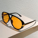 Chic Oversized Pilot Sunglasses - UV400 Gradient & Anti-Reflective
