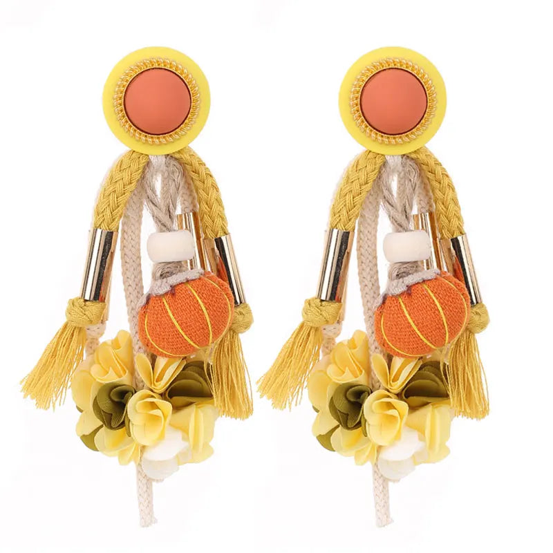 Statement Long Tassels Exaggerated Earrings Handmade For Women Wedding Party Jewelry