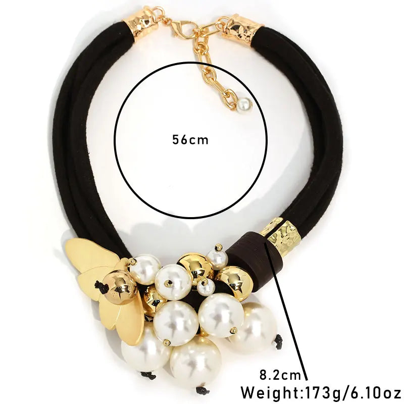 Onyx Bloom Statement Necklace