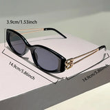 Vintage Oval Sunglasses - Luxury Women's UV400 Designer Shades