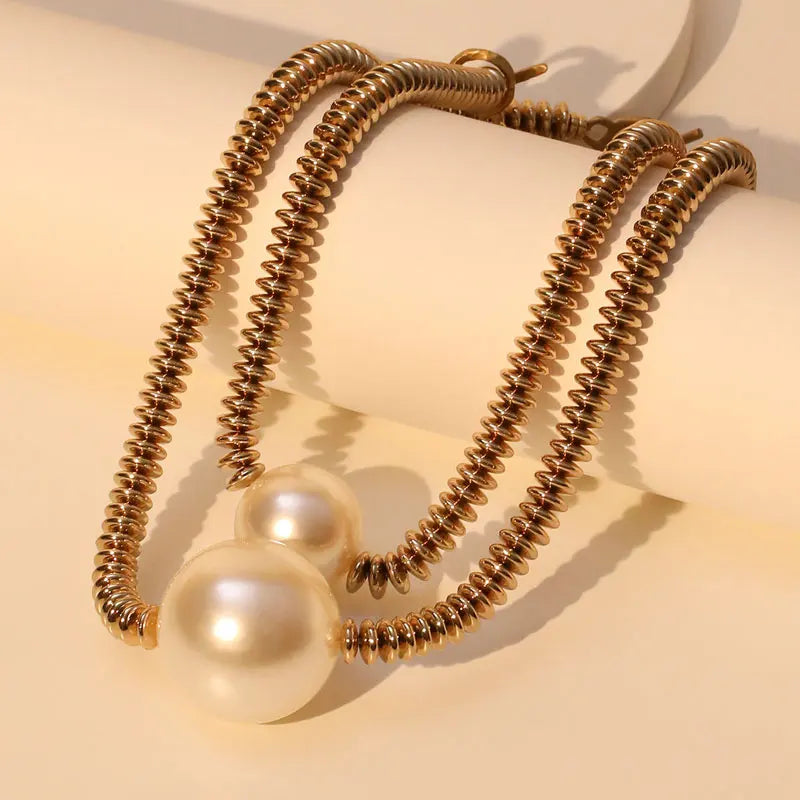 El collar del eje de la perla