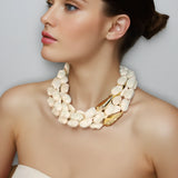 Statement Faux Necklace Multi-layer design for Women Girl Vintage Wedding Party Jewelry