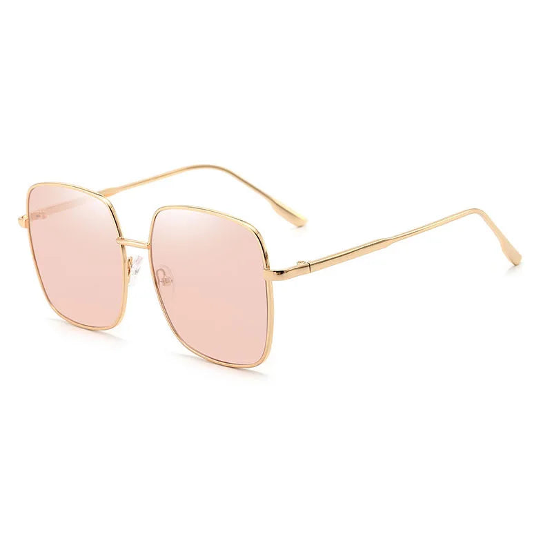 OEC CPO Oversized Square Sunglasses - Retro Green UV400 Alloy Shades