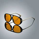 Vintage Pilot Sunglasses - Double Bridge Fashion Shades for Women