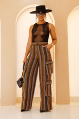 Pantalón cargo Chibuzo Aso Oke