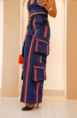 Pantalón cargo Okwa Aso Oke