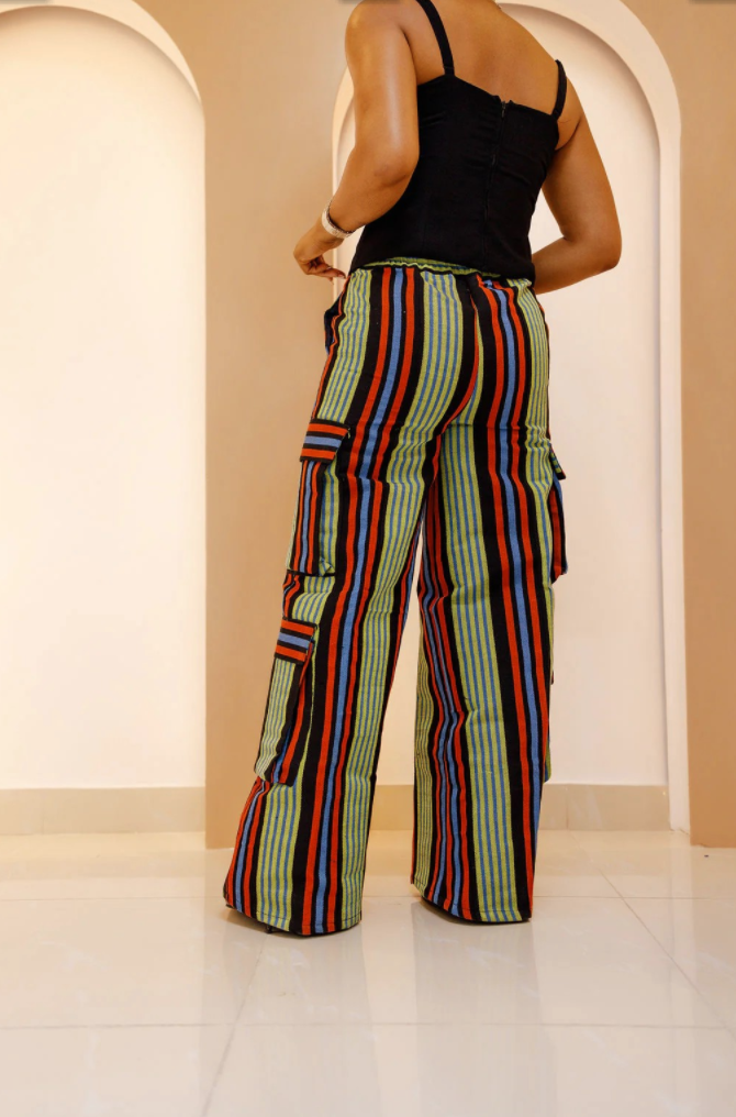 Pantalón cargo Njepu Aso Oke - Envío en 3 días