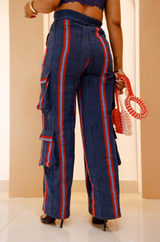Pantalón cargo Okwa Aso Oke