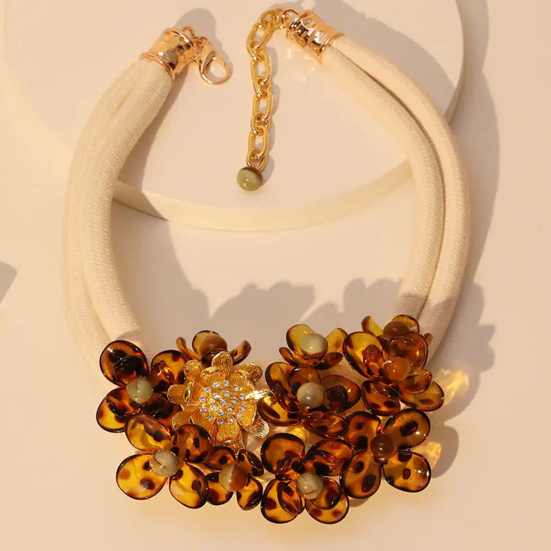 The Amber Bloom Necklace