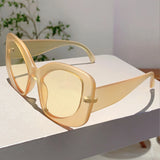 KAMMPT Irregular Oversized Sunglasses - Chic UV400 Gradient Shades
