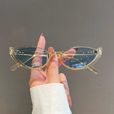 Chic Cat-Eye Gradient Sunglasses | Vintage Designer Shades