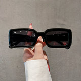 Chic Retro Rectangle Sunglasses – Gradient UV400 Candy Shades