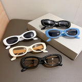 'Vintage Aura' Gradient Oval Sunglasses - UV400 Designer Shades