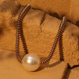 El collar del eje de la perla