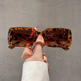 Chic Retro Rectangle Sunglasses – Gradient UV400 Candy Shades