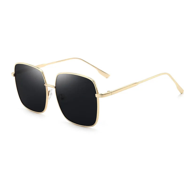 OEC CPO Oversized Square Sunglasses - Retro Green UV400 Alloy Shades
