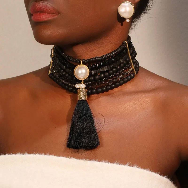 Cuello afro chic Pearl Empress