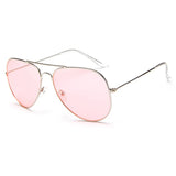 Pilot Aviator Sunglasses - Pink & Blue UV400 Lenses