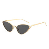 Vintage Alloy Cat Eye Sunglasses - Chic Women's UV400 Driving Shades