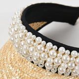 Radiant Pearl Straw Sun Hat