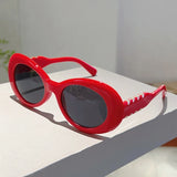 KAMMPT Aurora Oval Sunglasses: Gradient UV400 Luxury Korean Style Shades