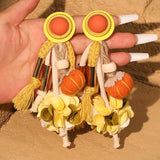Statement Long Tassels Exaggerated Earrings Handmade For Women Wedding Party Jewelry