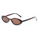 Chic Leopard Oval Sunglasses - UV400 Retro Women's Eyewear