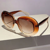 Chic Oversized Gradient Sunglasses | Trendy Candy Color UV400 Shades