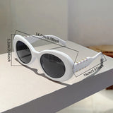 KAMMPT Aurora Oval Sunglasses: Gradient UV400 Luxury Korean Style Shades
