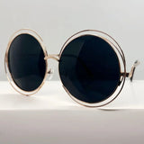 Chic Vintage Round Metal Sunglasses – UV400 Protection