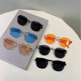 Vintage Round Sunglasses: Luxury Alloy Frame, UV400 Gradient Lenses