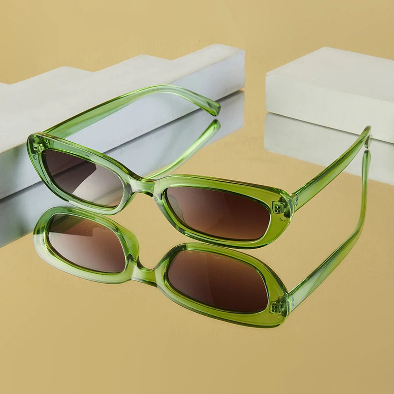 Y2K Retro Small Square Sunglasses | Unisex Chic Gradient Eyewear