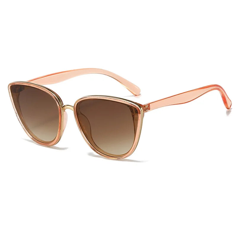 Chic Vintage Cat Eye Sunglasses - Retro Mirror UVA/UVB Shades