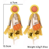 Statement Long Tassels Exaggerated Earrings Handmade For Women Wedding Party Jewelry