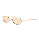 Luxury Oval Y2K Sunglasses | Women's Metal Frame UV400 Shades