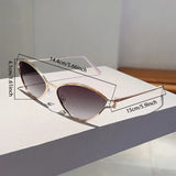 KAMMPT Women's Luxury Cat Eye Sunglasses - Vintage Multi-Color Shades