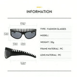 Quirky Headband Sunglasses: Exaggerated Street Style Fashion Eyewear
