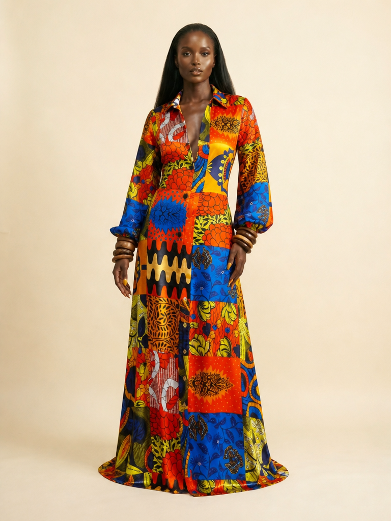 Ndike Silk Charmeuse Bias-Cut Gown | Parisian Luxury