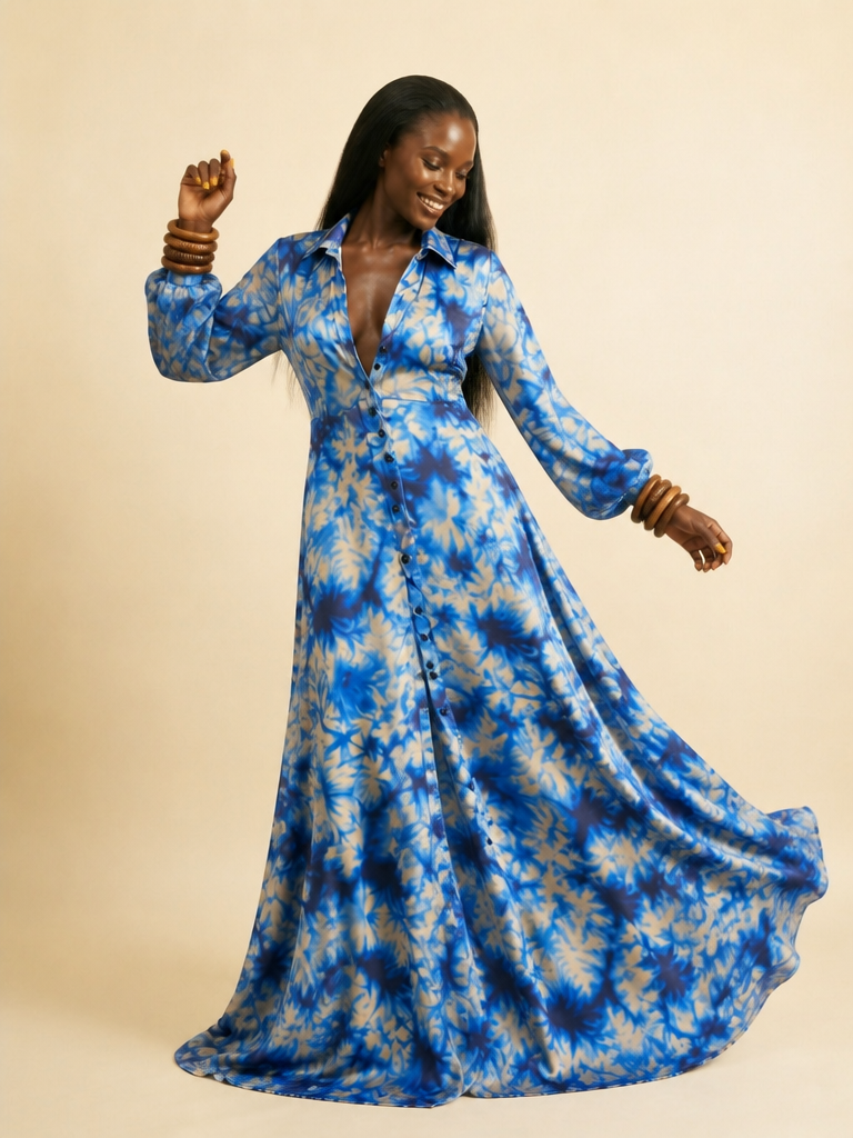 Osimiri Silk Charmeuse Bias-Cut Gown | Parisian Luxury