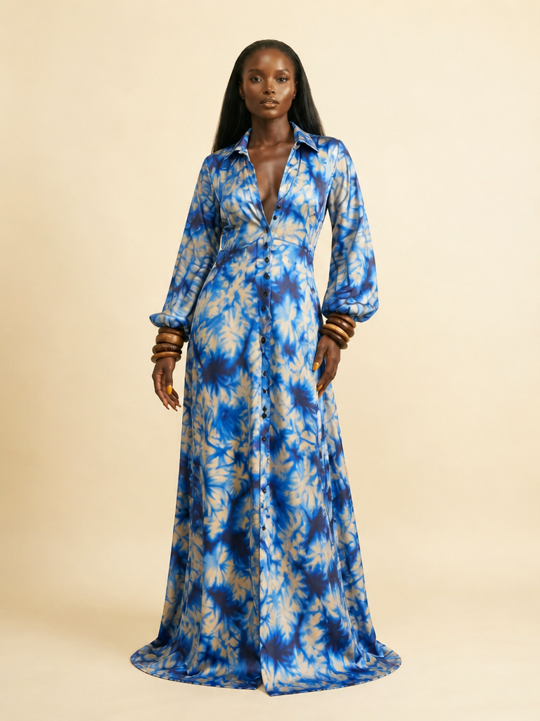 Osimiri Silk Charmeuse Bias-Cut Gown | Parisian Luxury