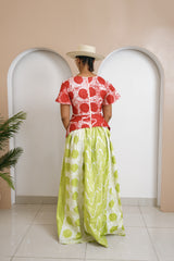 Tobe Adire Kaftan Maxi Dress