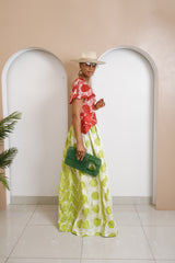 Tobe Adire Kaftan Maxi Dress