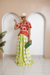 Tobe Adire Kaftan Maxi Dress