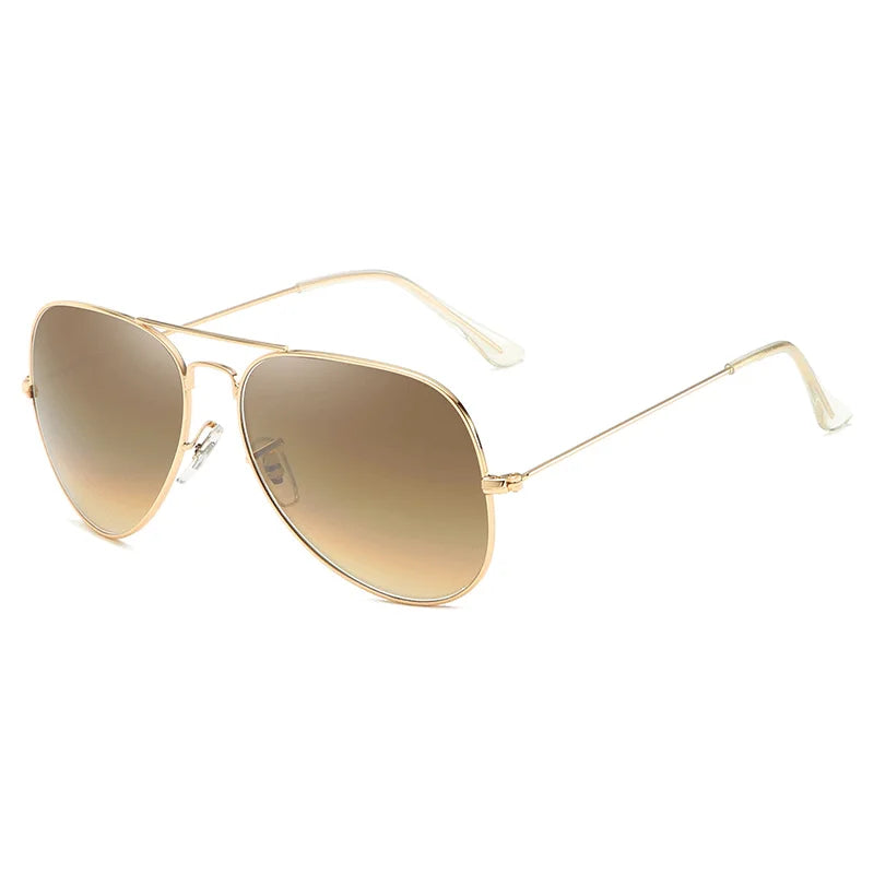 Luxury Aviator Sunglasses: Pilot Style, Gradient UV400 Lenses, Alloy Frame