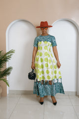 Udochukwu Adire Mid-Length Dress