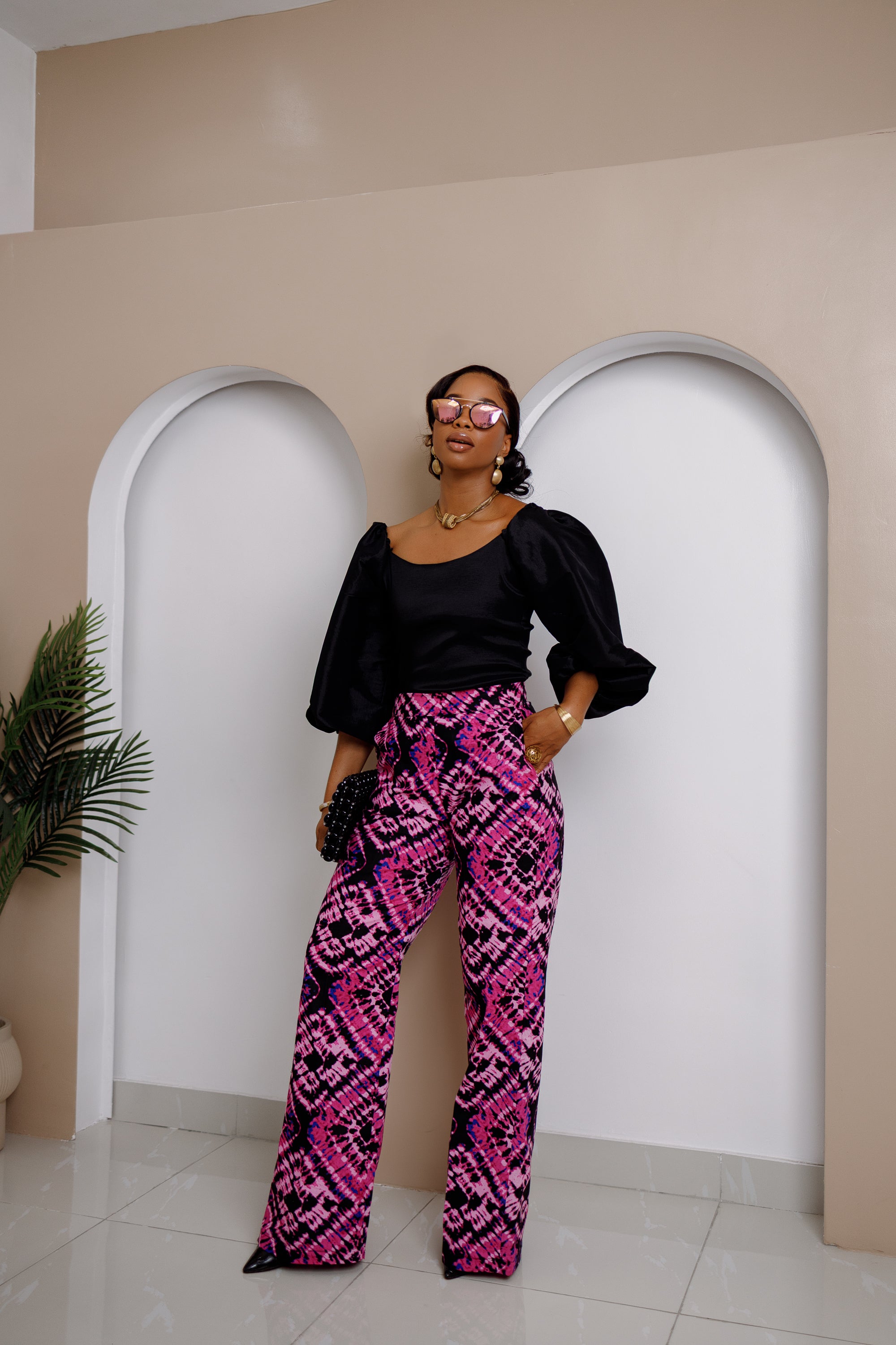 Pantalón ancho Ugwukaego Ankara