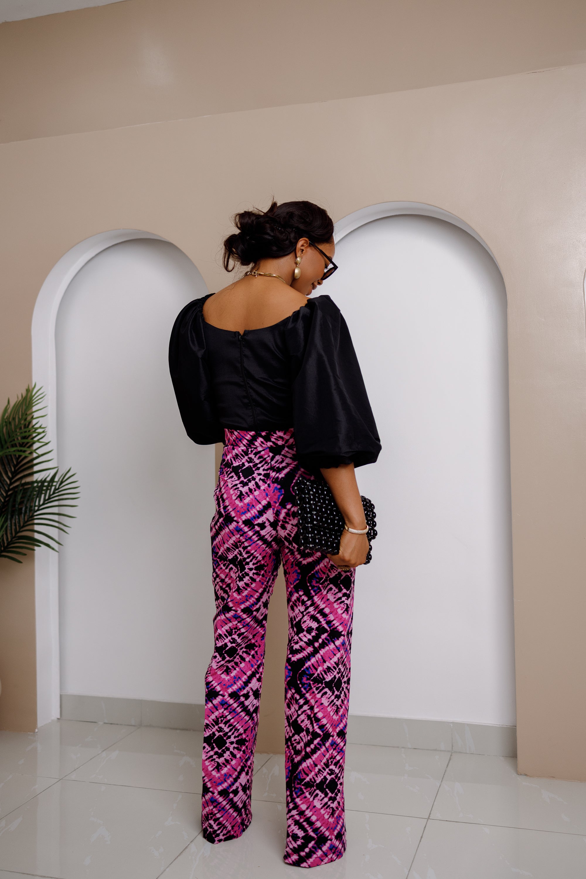 Pantalón ancho Ugwukaego Ankara