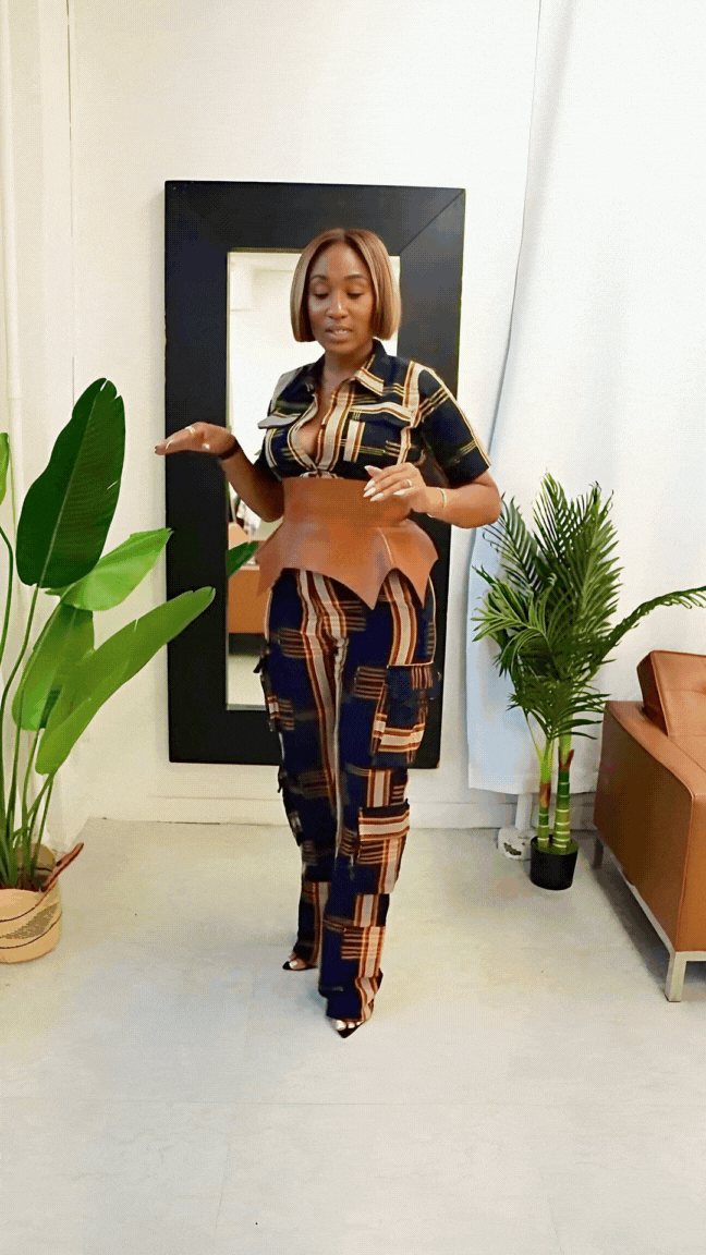 Conjunto de carga Okara Aso Oke